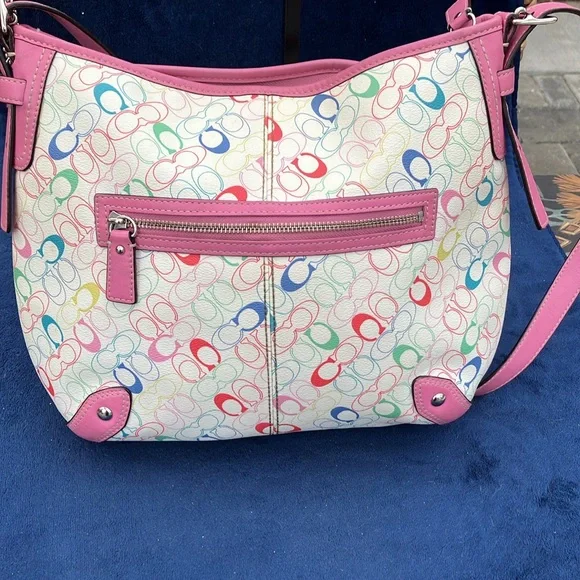 Coach F16481 Chelsea multi-color pink pastel monogram crossbody - Picture 2 of 14